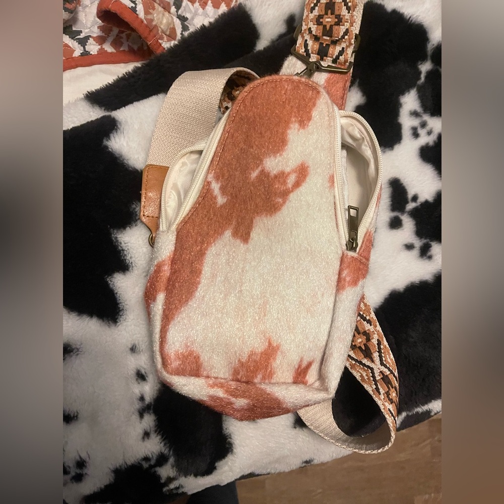Cowhide side bag